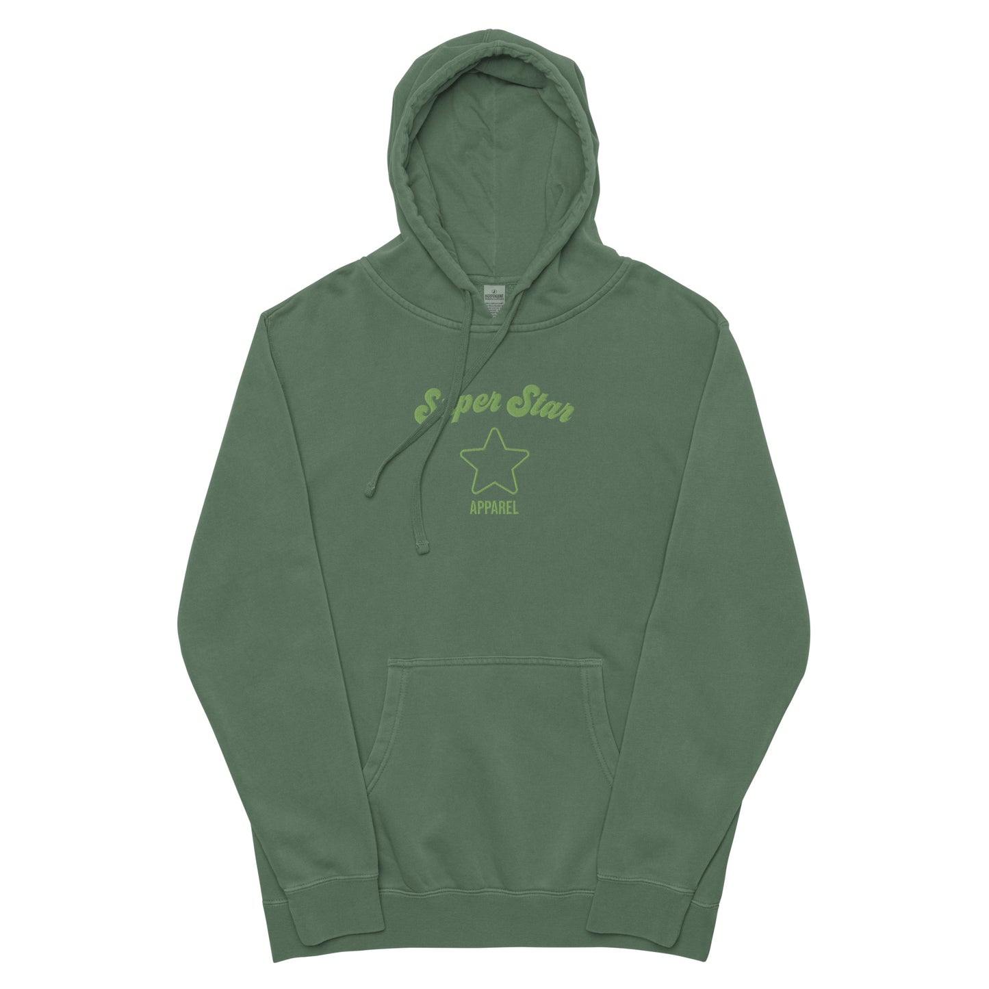 Super Star Embroidered Hoodie - Green