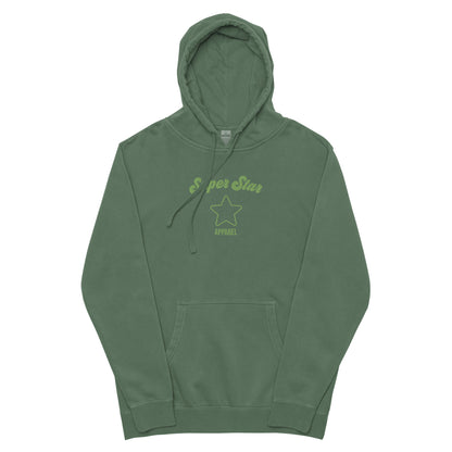 Super Star Embroidered Hoodie - Green